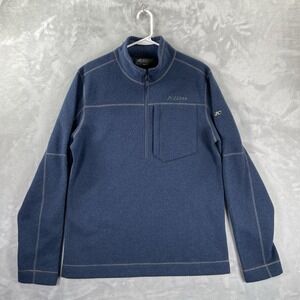 Klim Sweater men's Medium Quarter 1/4 Zip Bighorn Canyon Wool Fleece Pullover